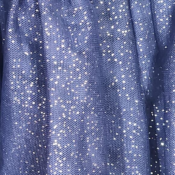 Oshkosh Bib Overall Dress Baby Girl Navy Blue Sparkly Tutu Dress 24Months - Picture 4 of 7